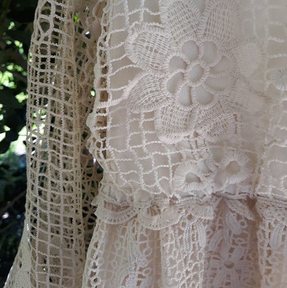 SOIEBLU RENAISSANCE LACE DRESS/TUNIC, NATURAL - Picture 3 of 8